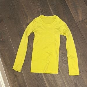 Bright Yellow Long Sleeve Lululemon swiftly tech